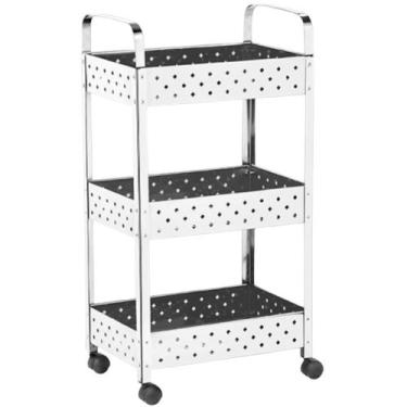 Imagem de Fruteira Multiuso Aço Inox com Roda - Modelo 14.01 - Mak Inox - MAKINO