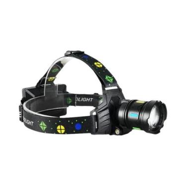 Imagem de Lanterna De Cabeça LED Recarregável Potente 18000000LM Luzes Brancas E