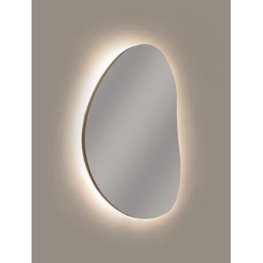 Imagem de Espelho Orgânico com LED 35x52cm Quarto Sala Banheiro