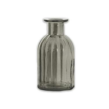 Imagem de Vaso Garrafa Cinza Decorativo de Vidro para Casa e Jardim