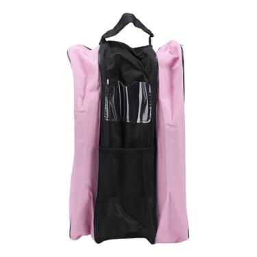 Imagem de Cryfokt Recipiente para Sapatos de Patinação, Bolsa de Armazenamento Respirável de 3 Camadas para Capacete de Patinação, Equipamento Rosa para Patinadores No Gelo