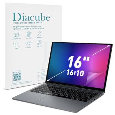 Imagem de Diacube Pacote com 2 películas protetoras de tela com bloqueio de luz azul de 16:10 para tela panorâmica de 16:10, monitor de LED e laptop - Proteção para os olhos | Anti-UV | Anti-reflexo