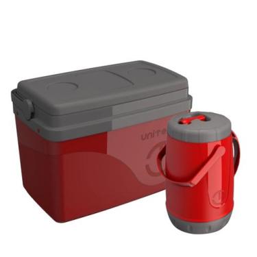 Imagem de Jogo Térmica Cooler 15l + Jarra Térmica Pavia 2,5l Unitermi, VERMELHA