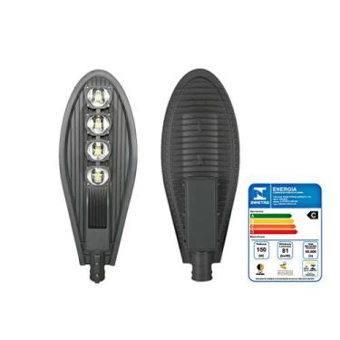Imagem de Luminária Led Poste Publica 50w 70w 100w 150w Branco Frio 6500K Pétala