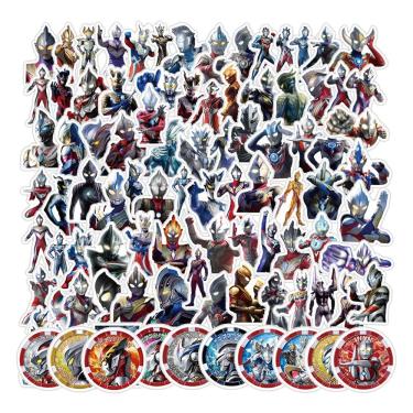 Imagem de Pacote de adesivos Ultramans Anime, vinil impermeável, 100 unidades