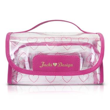 Imagem de Necessaire Rocambole Transparente Jacki Design - Love Pink