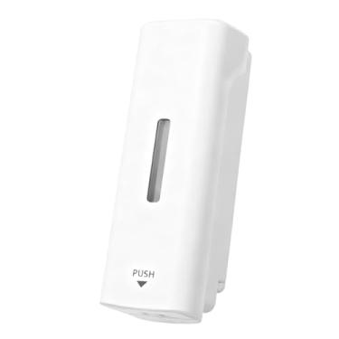 Imagem de GLOGLOW Dispensador de Líquido Montado na Parede, 350ml, Recarregável, à Prova de Vazamentos, Prensa Manual, Janela Transparente, Material ABS, Montagem Dupla para Banheiro, Cozinha Doméstica (Branco)