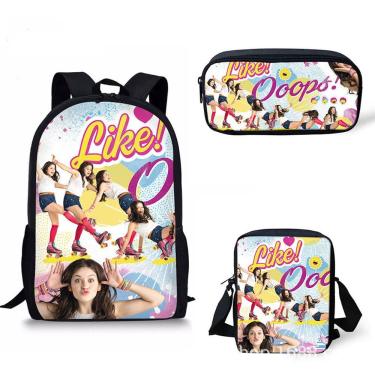 Imagem de Conjunto de mochilas Soys Lunas Cartoon Kids School Nylon 3 unidades