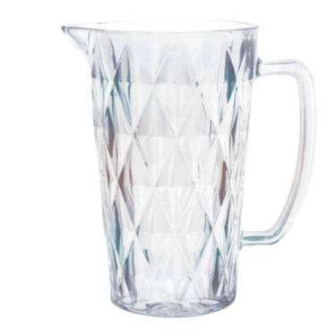 Imagem de Jarra Vidro Diamond Furta Cor 1 LT Metalizada Água Suco Bebida Mesa Ja