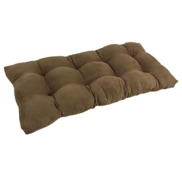 Imagem de BAHULA Almofadas de assento de banco de jardim, banco de pátio espesso, cadeiras de balanço macias, assento de espreguiçadeira para varanda swer, sofá de vime, móveis internos ao ar livre, café, 100 x