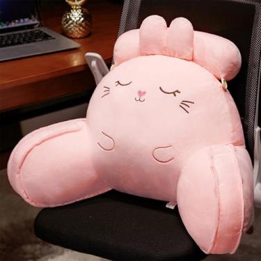 Imagem de CYTJHMD Encosto de leitura com braços, almofada de leitura para sentar na cama, almofada de cadeira de apoio para as costas para sentar assistindo TV, lendo jogos, descansando, A, 60 x 40 cm