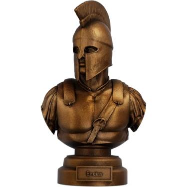 Imagem de Estátua Busto Eneias - Herói Troiano (Cor Cobre Antigo)