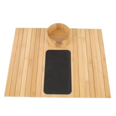 Imagem de Yinhing Bandeja de Apoio de Braço para sofá Suporte de Copo Removível e Apoio de Braço para Lanches, Bebidas e Jantares Design Elegante para Móveis de Sala de Estar Suporte Multifuncional para