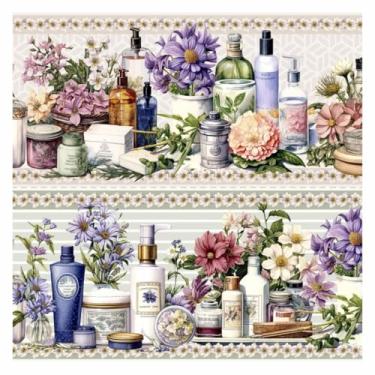 Imagem de Tecido Tricoline Digital Barrado Aroma Chic 100% Algodão