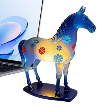 Imagem de Luminária Noturna De Cavalo Para Meninas - Estátua de Luz de Noite com Dimmer Regulável para Decoração de Ambiente Interior - Luzes De Noite LED Em Forma De Cavalo - Para Quarto De Bebé, Quarto De Cri