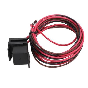 Imagem de Cryfokt Kit de Fio de relé de Termostato de Ventilador Elétrico Ajustável Universal DC12V 60A para Radiador de Caminhão de Carro, Plástico + Metal