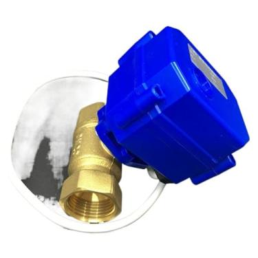 Imagem de 1 peça DC12V 5 fios (CR05) latão 3/10.2 cm válvula de esfera motorizada DN20 vlave de desligamento elétrico para aplicação de controle de água (CR05)