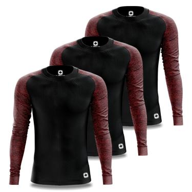 Imagem de Kit Camisetas Térmicas Masculina Segunda Pele Proteção UV50+-Unissex