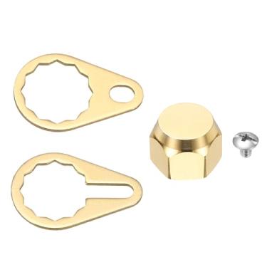 Imagem de YELARXI Tampas de porca de parafuso de molinete de pesca, peça de substituição de porca de placa de bloqueio do puxador esquerdo M8 - Adequado para (acessórios de bricolagem/pesca/reparação