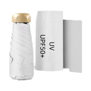 Imagem de Guarda-chuva Mini Compacto Portátil Com Proteção UV, Dobrável, Proteto