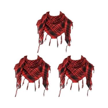 Imagem de Lenço Tático Unissex Keffiyeh Shemagh Para Proteção De Cabeça E Pescoç