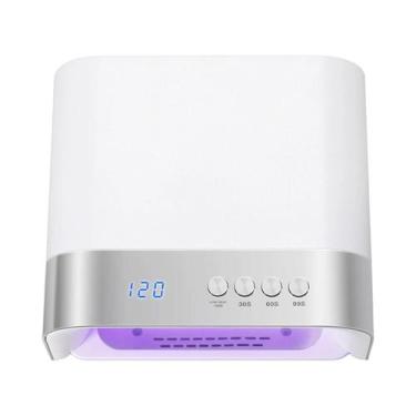 Imagem de Lâmpada UV LED Para Unhas 168W Com Sensor Automático E 4 Temporizadore