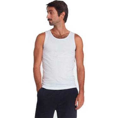 Imagem de Regata Básica Masculina Slim - Hering, Branco, M