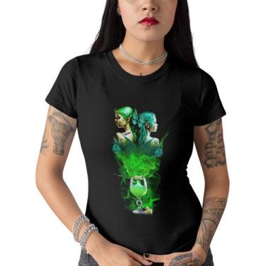 Imagem de Camiseta Feminina Preta Drink Absinto Brisa Fadas Verdes - Hipsters, G