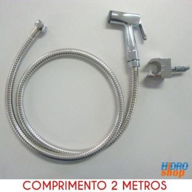 Imagem de Flexível Cromado 1,75 M Com Ducha E Suporte - 2300932K140 - Rieti