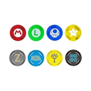 Imagem de Capas De Silicone Para Joystick De Controle PS4 PS5 6 NS pro 8 Peças A