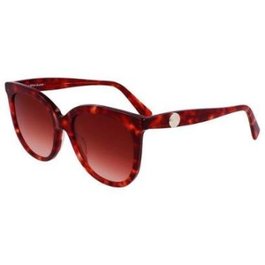Imagem de Óculos de Sol Longchamp LO731S 640 - Vermelho Havana 54-Feminino
