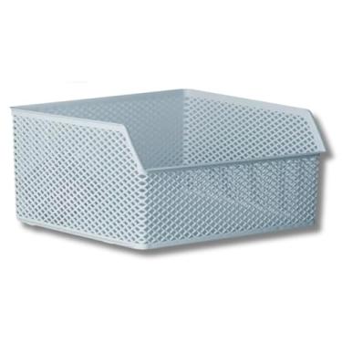 Imagem de Caixa Organizadora Empilhável Multiuso 32x29x15cm Escritório Cor Cinza