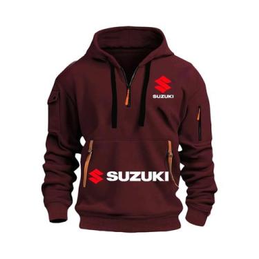 Imagem de Moletom Masculino Estiloso E Respirável Para Motociclismo Suzuki Outon