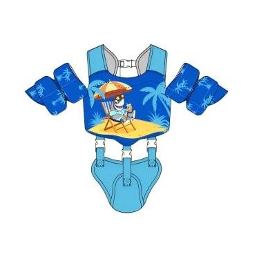 Imagem de Gogokids Colete de natação infantil para crianças de 11 a 29,9 kg, boias de segurança duplas, asas de água, jaqueta de natação infantil com alças removíveis na virilha para meninos e meninas de 1 2, 3