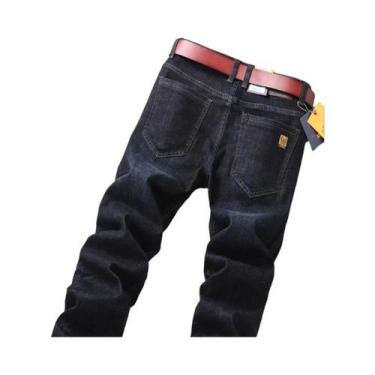 Imagem de Calças Jeans Masculinas Casuais De Negócios Com Stretch KUBRO 2025 Mod