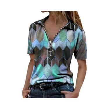 Imagem de Camisa Polo Versátil Feminina Para Todas as Estações, Fácil De Cuidar,