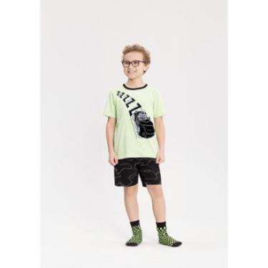 Imagem de Pijama Infantil Menino Brilha no Escuro Alakazoo Ref. 19550-Masculino