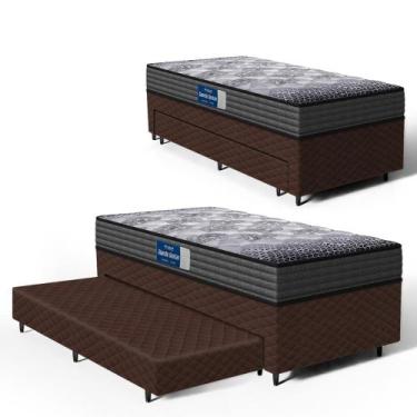 Imagem de Cama Box com Colchão de Espuma D60 Double Face Guarda Costas Comfort F