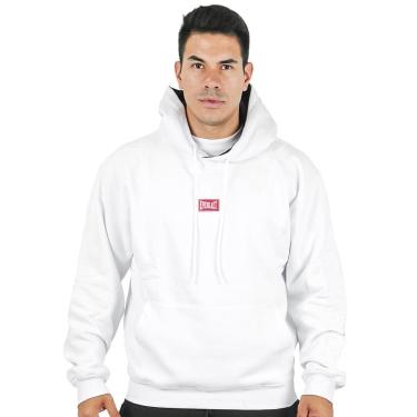 Imagem de Moletom Everlast Essential Patch Masc Branco / Vermelho-Masculino