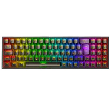 Imagem de Teclado Mecanico Gamer Pollux Pro Rgb Clear Preto