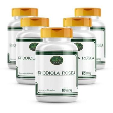 Imagem de Rhodiola Rosea - Cápsulas 500 Mg 5 Frascos 100% Natural - Suplemenpure