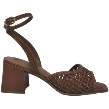 Imagem de Sandália Feminina Casual Social Dia a Dia Passeio Trabalho Festa Salto Médio Grosso Conforto Tanara T9163