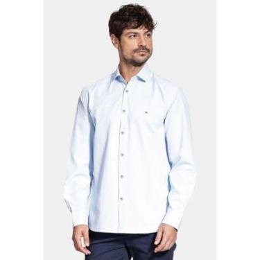 Imagem de Camisa Aramis Manga Longa Algodão Misto Azul-Masculino