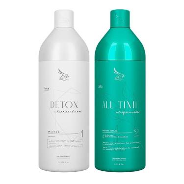 Imagem de Kit Escova Progressiva All Time Orgânica + Shampoo Detox 1 Litro
