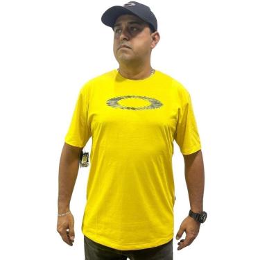 Imagem de Camiseta Masculina Oakley Ellipse Graphic Amarela FOA405608-Masculino