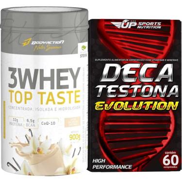 Imagem de Whey 3W Top Taste 900g Baunilha + Deca Testona Evolution