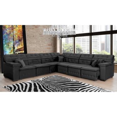 Imagem de Sofá de Canto Magno 3,32x3,77m Preto