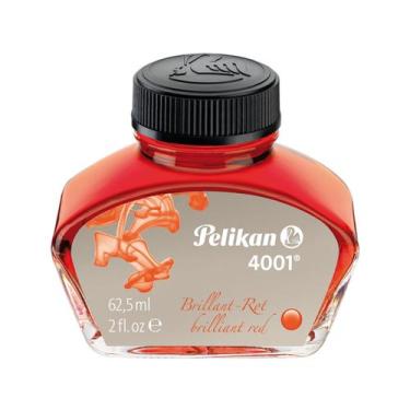 Imagem de Vidro de Tinta Pelikan 4001 Vermelha 62,50 ml.