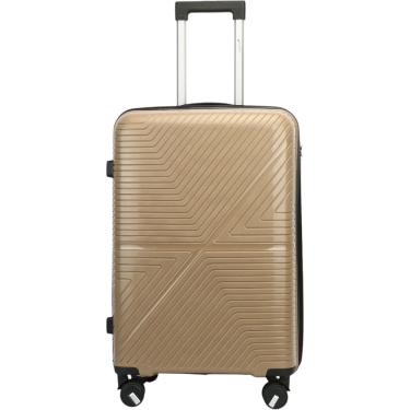 Imagem de Mala de Viagem Bordo Porte Pequeno Rodas 360° Polipropileno Resistente Cadeado com Segredo Cruzeiro 6006-M20