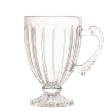 Imagem de Xícara Taça de Vidro Cristal com Pé Imperial Café 200ml Cafeteira Pada